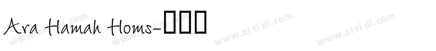 Ara Hamah Homs字体转换